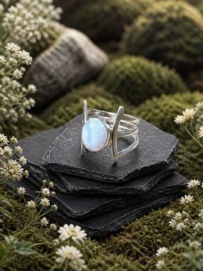Blue Lace Agate Ring